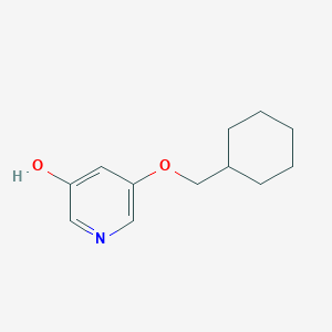 molecular formula C12H17NO2 B8167052 5-(Cyclohexylmethoxy)pyridin-3-ol 