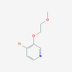 molecular formula C8H10BrNO2 B8167060 4-Bromo-3-(2-methoxyethoxy)pyridine 