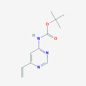 molecular formula C11H15N3O2 B8167067 tert-Butyl 6-vinylpyrimidin-4-ylcarbamate 