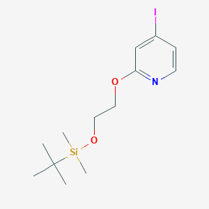 molecular formula C13H22INO2Si B8167077 2-[2-(tert-Butyl-dimethyl-silanyloxy)-ethoxy]-4-iodo-pyridine 