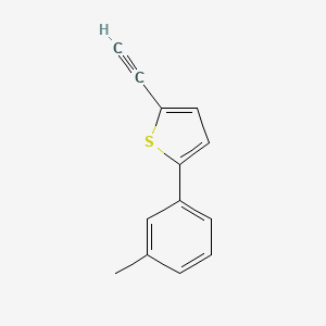 molecular formula C13H10S B8167084 2-Ethynyl-5-(m-tolyl)thiophene 