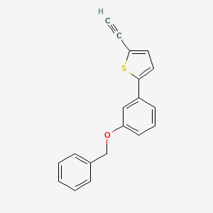 molecular formula C19H14OS B8167092 2-(3-(Benzyloxy)phenyl)-5-ethynylthiophene 