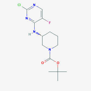 molecular formula C14H20ClFN4O2 B8167106 (R)-N-(1-Boc-3-piperidyl)-2-chloro-5-fluoro-4-pyrimidinamine 