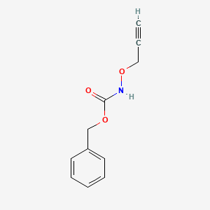 molecular formula C11H11NO3 B8167112 benzyl N-(prop-2-yn-1-yloxy)carbamate 
