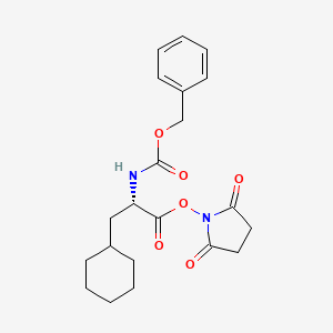 molecular formula C21H26N2O6 B8167124 (S)-2,5-dioxopyrrolidin-1-yl 2-(((benzyloxy)carbonyl)amino)-3-cyclohexylpropanoate 