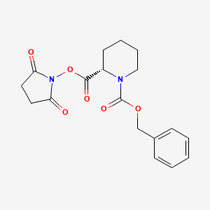 molecular formula C18H20N2O6 B8167147 (S)-1-benzyl 2-(2,5-dioxopyrrolidin-1-yl) piperidine-1,2-dicarboxylate 