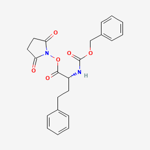 molecular formula C22H22N2O6 B8167155 (R)-2,5-dioxopyrrolidin-1-yl 2-(((benzyloxy)carbonyl)amino)-4-phenylbutanoate 
