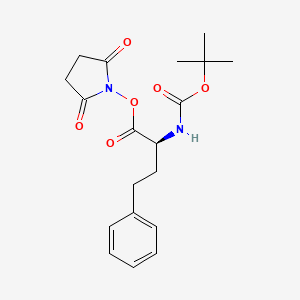 molecular formula C19H24N2O6 B8167171 (S)-2,5-dioxopyrrolidin-1-yl 2-((tert-butoxycarbonyl)amino)-4-phenylbutanoate 