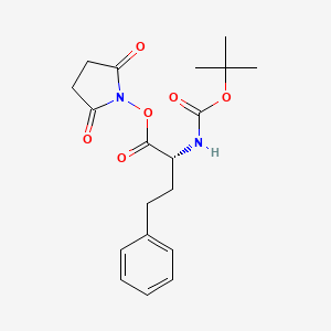 molecular formula C19H24N2O6 B8167177 (R)-2,5-dioxopyrrolidin-1-yl 2-((tert-butoxycarbonyl)amino)-4-phenylbutanoate 