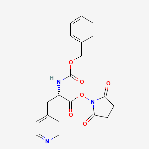 molecular formula C20H19N3O6 B8167193 (S)-2,5-dioxopyrrolidin-1-yl 2-(((benzyloxy)carbonyl)amino)-3-(pyridin-4-yl)propanoate 