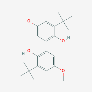molecular formula C22H30O4 B081672 3,3'-Di-tert-butyl-5,5'-dimethoxybiphenyl-2,2'-diol CAS No. 14078-41-2