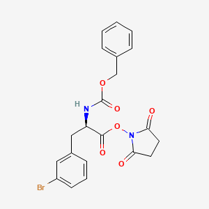 (R)-2,5-dioxopyrrolidin-1-yl 2-(((benzyloxy)carbonyl)amino)-3-(3-bromophenyl)propanoate