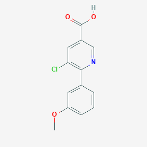 5-Chloro-6-(3-methoxyphenyl)nicotinic acid