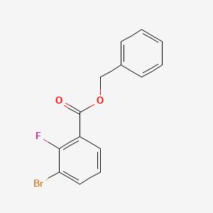 molecular formula C14H10BrFO2 B8167255 3-溴-2-氟苯甲酸苄酯 