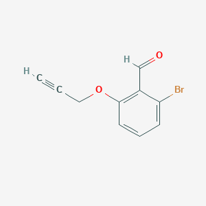 molecular formula C10H7BrO2 B8167269 2-Bromo-6-(prop-2-yn-1-yloxy)benzaldehyde 