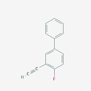molecular formula C14H9F B8167288 3-乙炔基-4-氟-1,1'-联苯 