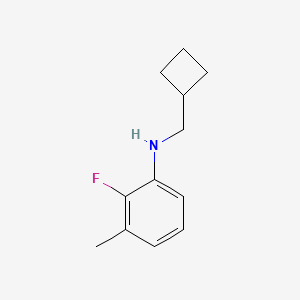 molecular formula C12H16FN B8167320 Cyclobutylmethyl-(2-fluoro-3-methyl-phenyl)-amine 