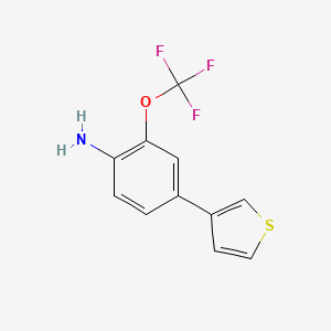 4-(Thiophen-3-yl)-2-(trifluoromethoxy)aniline
