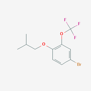 molecular formula C11H12BrF3O2 B8167389 4-Bromo-1-isobutoxy-2-(trifluoromethoxy)benzene 