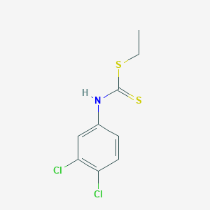 molecular formula C9H9Cl2NS2 B081674 Carbanilic acid, 3,4-dichlorodithio-, ethyl ester CAS No. 13037-37-1
