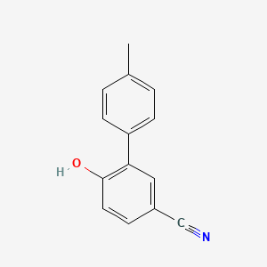 molecular formula C14H11NO B8167480 6-Hydroxy-4'-methyl-[1,1'-biphenyl]-3-carbonitrile 