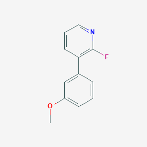 molecular formula C12H10FNO B8167576 2-Fluoro-3-(3-methoxyphenyl)pyridine 