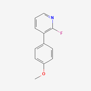 molecular formula C12H10FNO B8167580 2-Fluoro-3-(4-methoxyphenyl)pyridine 