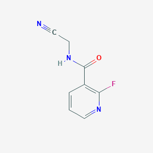 molecular formula C8H6FN3O B8167582 N-(Cyanomethyl)-2-fluoropyridine-3-carboxamide 