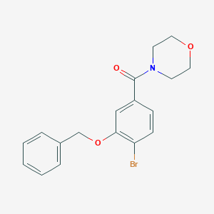 molecular formula C18H18BrNO3 B8167676 (3-(Benzyloxy)-4-bromophenyl)(morpholino)methanone 