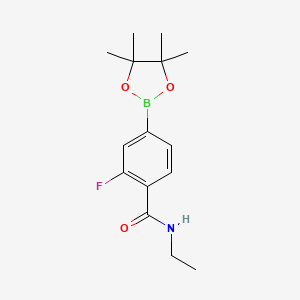 N-ethyl-2-fluoro-4-(4,4,5,5-tetramethyl-1,3,2-dioxaborolan-2-yl)benzamide