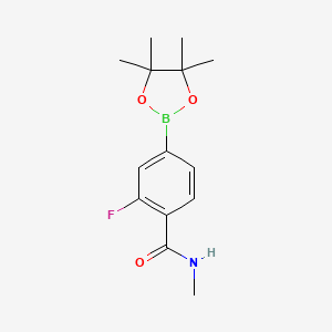 2-Fluoro-N-methyl-4-(4,4,5,5-tetramethyl-1,3,2-dioxaborolan-2-yl)benzamide