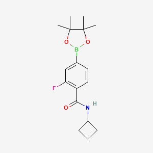 N-cyclobutyl-2-fluoro-4-(4,4,5,5-tetramethyl-1,3,2-dioxaborolan-2-yl)benzamide