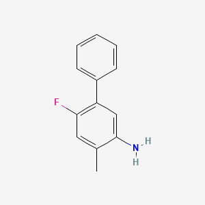 molecular formula C13H12FN B8167863 6-Fluoro-4-methyl-[1,1'-biphenyl]-3-amine 