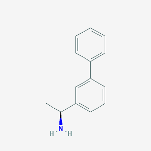 molecular formula C14H15N B8167882 (1S)-1-(3-Phenylphenyl)ethylamine 