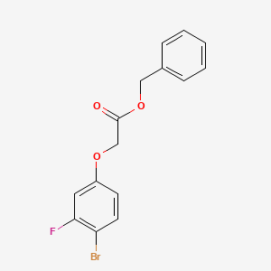 molecular formula C15H12BrFO3 B8167894 (4-Bromo-3-fluoro-phenoxy)-acetic acid benzyl ester 
