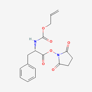 molecular formula C17H18N2O6 B8167915 (S)-2,5-dioxopyrrolidin-1-yl 2-(((allyloxy)carbonyl)amino)-3-phenylpropanoate 