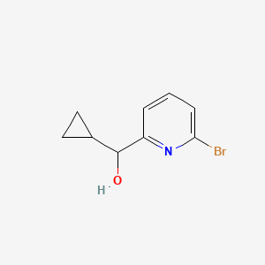 molecular formula C9H10BrNO B8167947 (6-Bromo-2-pyridyl)-cyclopropyl-methanol 