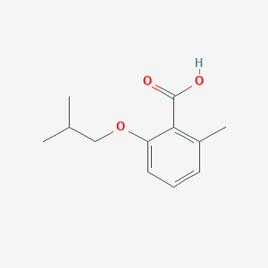 molecular formula C12H16O3 B8167975 2-Isobutoxy-6-methylbenzoic acid 