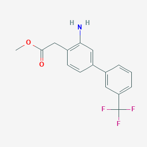 Methyl 2-(3-amino-3'-(trifluoromethyl)-[1,1'-biphenyl]-4-yl)acetate