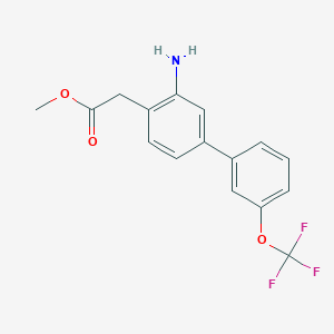 Methyl 2-(3-amino-3'-(trifluoromethoxy)-[1,1'-biphenyl]-4-yl)acetate