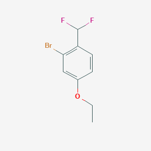 molecular formula C9H9BrF2O B8168107 2-Bromo-1-(difluoromethyl)-4-ethoxybenzene 