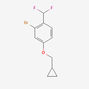 2-Bromo-4-(cyclopropylmethoxy)-1-(difluoromethyl)benzene