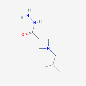 molecular formula C8H17N3O B8168140 1-Isobutylazetidine-3-carbohydrazide 