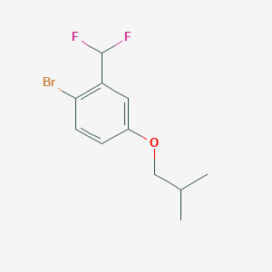 molecular formula C11H13BrF2O B8168161 1-Bromo-2-(difluoromethyl)-4-isobutoxybenzene 