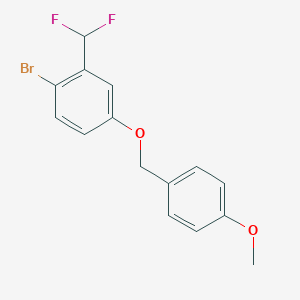 1-Bromo-2-(difluoromethyl)-4-((4-methoxybenzyl)oxy)benzene