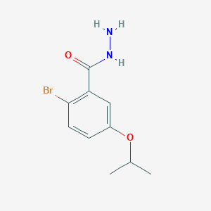 molecular formula C10H13BrN2O2 B8168203 2-Bromo-5-isopropoxybenzohydrazide 