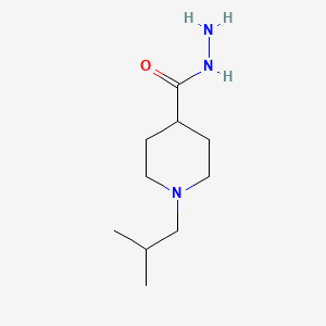 molecular formula C10H21N3O B8168211 1-Isobutylpiperidine-4-carbohydrazide 