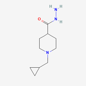 molecular formula C10H19N3O B8168217 1-(Cyclopropylmethyl)piperidine-4-carbohydrazide 