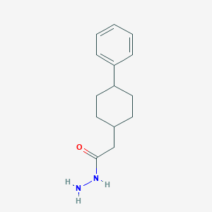 molecular formula C14H20N2O B8168249 2-(4-Phenylcyclohexyl)acetohydrazide 