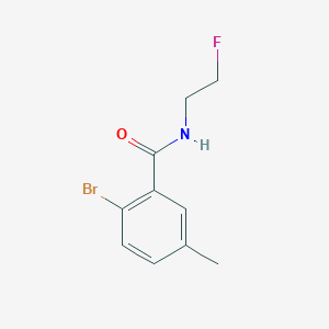 molecular formula C10H11BrFNO B8168298 2-Bromo-N-(2-fluoroethyl)-5-methylbenzamide 